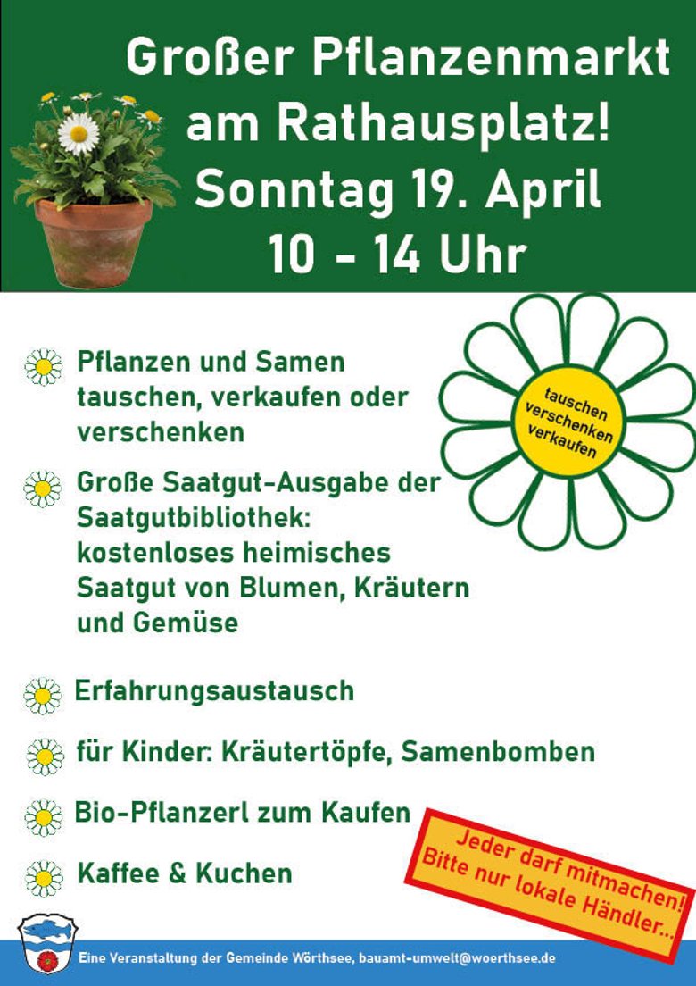 Plakat Pflanzenmarkt 2026
